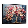 thumbnail image 3 of Designart "Dynamic Petal Dance White and Pink Tree V" Extra Large Landscapes Framed Wall Art - Country White Tree Living Room Framed Canvas Art, 3 of 7