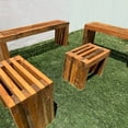 thumbnail image 4 of Sala de Jardín o Terraza para Exterior para hasta 6 personas, Estilo Vintage De Madera Durable, Resistente al Sol y Lluvia. D4 Moderno, 4 of 7