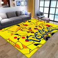 thumbnail image 1 of Alfombra de baño de franela antideslizante de Pikachu, alfombra rectangular de dibujos animados de Pokémon, Alfombra de piso para puerta de cocina, alfombra de baño para sala de estar, decoración del, 1 of 4