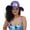 Purple, variant on Aocisk Stylish Bucket Hat Outdoor Event Accessory Party Wear Versatile All Season Sun Black one size