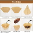 thumbnail image 4 of Coffee Filters #2, 240 Count Coffee Filters Natural Unbleached Disposable Coffee Filters 2 Filter Cone Paper for Coffee Makers, 4 of 4