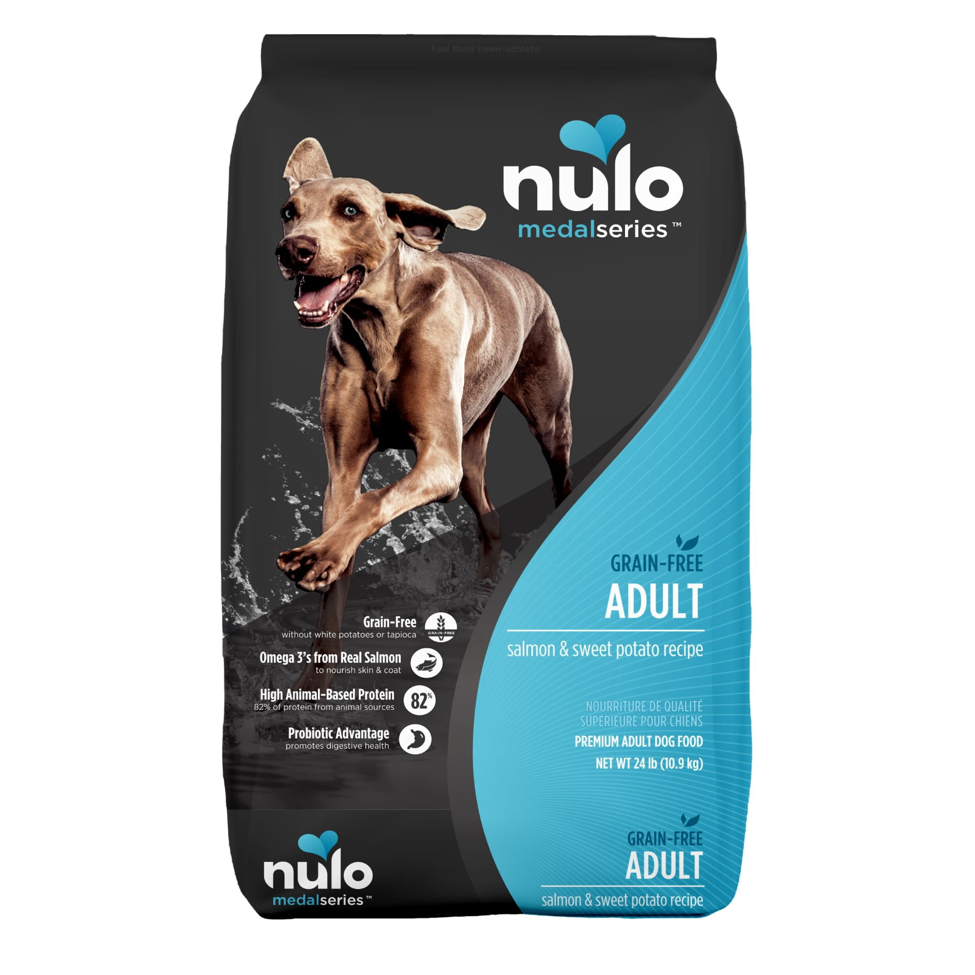 Nulo MedalSeries Grain-Free Salmon & Sweet Potato Adult Dry Dog Food 24 lbs.