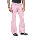 thumbnail image 2 of Men's Casual Trousers with Pockets Solid Color Flat Front Dress Chino Pants for Business and Leisure Wear, 2 of 6