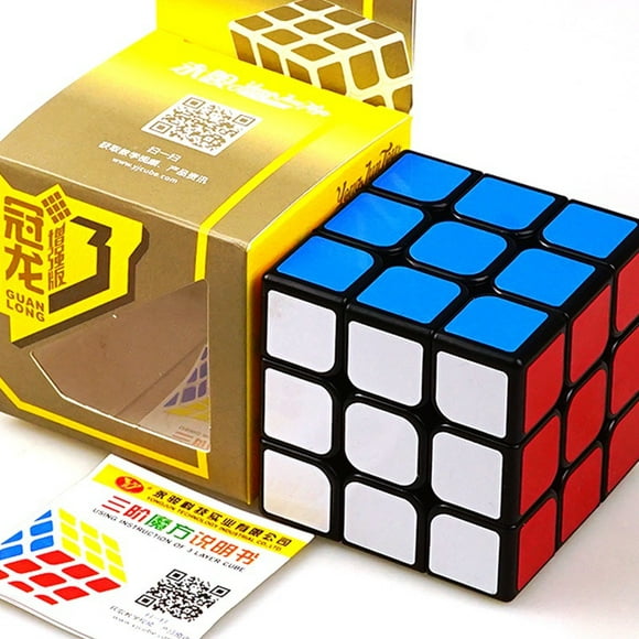 3x3 Magic Cube Développement Intellectuel Incroyable Cube Intelligent pour les Enfants Adultes Puzzle Jouet Couleur: Noir