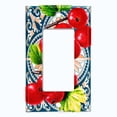 thumbnail image 5 of Metal Light Switch Plate Cover Cranberry Fruit Leaf Mosaic Tile Pattern FUT004, 5 of 13