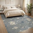 thumbnail image 3 of ODIKA 8'x10' Washable Area Rug Non-Shedding, Easy Care, Abstract Farmhouse Distressed Tonal Brushwork Plush Large Grey Refined for King Size Bedroom Under Bed, Master Suite, 3 of 7