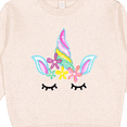 thumbnail image 3 of Inktastic Unicorn Face Toddler Sweatshirt, 3 of 4