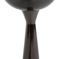 thumbnail image 4 of Kate and Laurel Chandon Modern Sophisticated Drink Table, 8 x 8 x 23, Gray Gunmetal, Contemporary Sculptural Plant Pedestal Table with Unique Tinted Tabletop and Polished Metallic Finish, 4 of 7