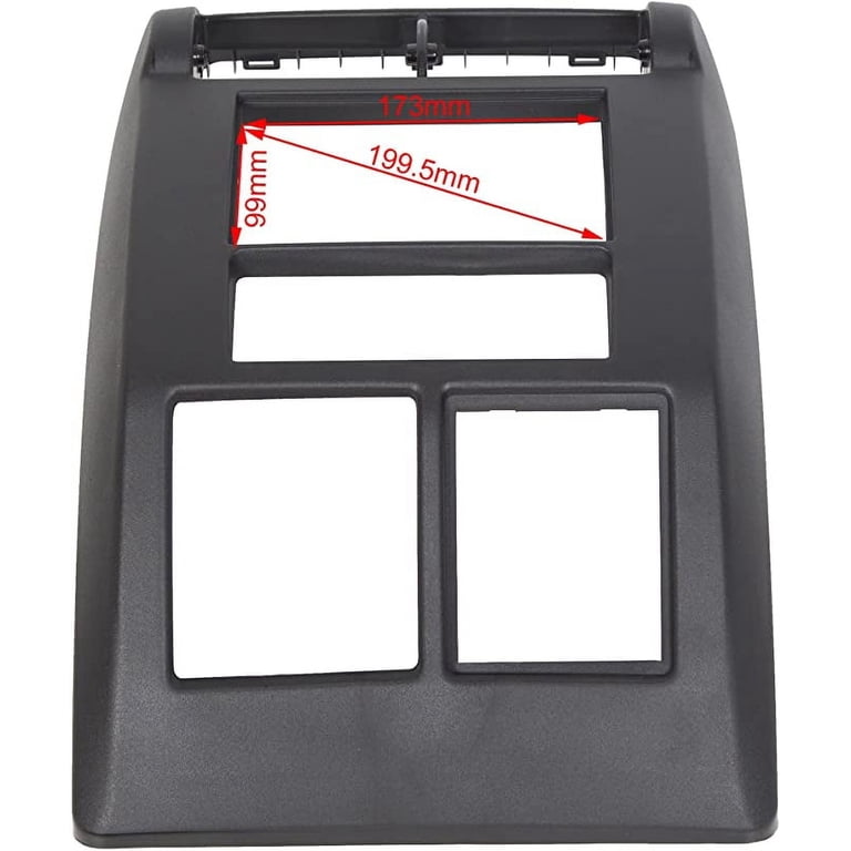 HECASA Dubbele DIN Dash Radio Bezel Compatibel met 1997-2002 Jeep