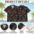 thumbnail image 3 of Iguanas Hawaiian Shirt for Men, Button Down Summer Beach Short Sleeve, Tropical Style, Sizes S-5XL, 3 of 3