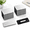 Silver and Black-100, variant on 100 Pieces Blank Name Tag With Pin 1 X 3 Inch White