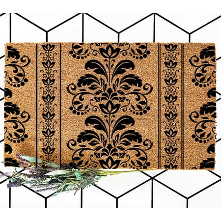 Doormat Floral Pattern 5 Birthday Gift For Her Front Door Mat Welcome (18" x 30") #54319