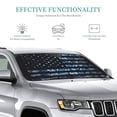 thumbnail image 3 of Kdxio Navy Camouflage American Flag Print Windshield Sun Shade, Foldable Sun Blocker for Car,Truck,SUV Automotive Interior Sun Protection,Reflective Shade for Front Windshield(Medium), 3 of 7