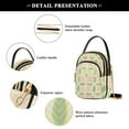 thumbnail image 4 of FORMRS Crossbody Bag for Women Shoulder Cell Phone Purse with Zipper, Light Green Geometric, 4 of 7