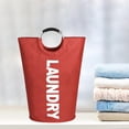 thumbnail image 1 of Bolsa plegable de vandería grande perfecl de 115L Almacenamiento a prueba de agua Cesto de ropa sucia Camping rojo, 1 of 7