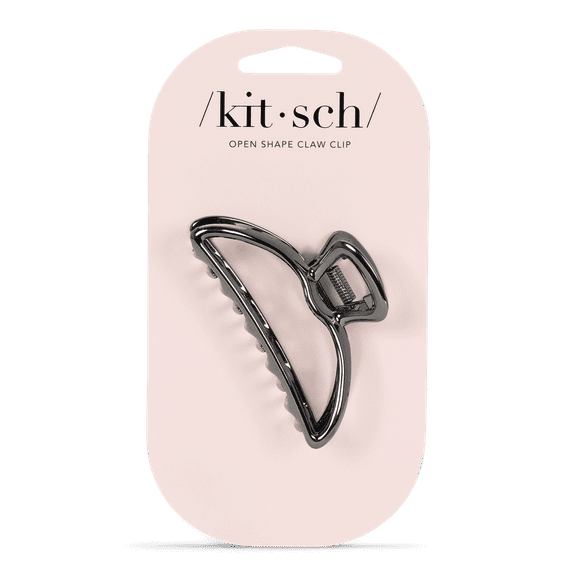 Kitsch Open Shape Claw Clip 1 pc. - Hematite