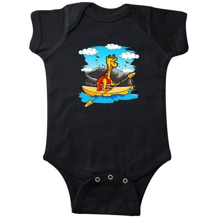 

Inktastic Kayaking Kids Giraffe Kayak Gift Baby Boy or Baby Girl Bodysuit