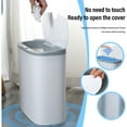 thumbnail image 4 of Anckoeil touchless Sensor Trash Can 13 Liter/3.4 Gallon Small Capacity Trash Can with Lid Sensor Kitchen Bin Recycling Cans, 4 of 8