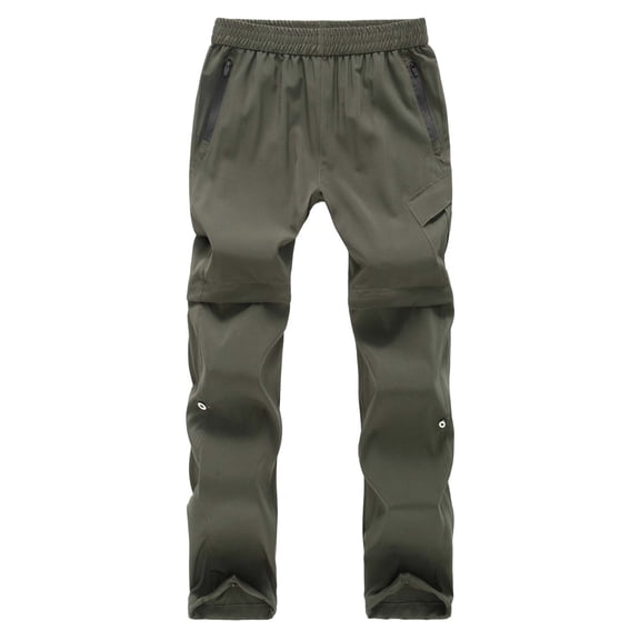 Avrntaa Boys Spring Cargo Pants Casual Quick Dry Waterproof Hiking Pant Climbing Convertible Trousers