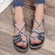 thumbnail image 3 of Sandalias con punta abierta para mujer a la moda, zapatillas con nudo, zapatos planos romanos para la playa Wmkox8yii  FOPL202, 3 of 6