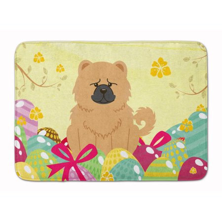 Easter Eggs Chow Chow Cream Machine Washable Memory Foam Mat