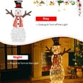 thumbnail image 3 of Costway Pre-Lit Standing Snowman Artificial Christmas Decoration with 80 LED Lights, 3 of 8