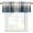 Blue, variant on Blue Brown Plaid Rod Pocket Curtain Valance, Vintage Abstract Stripes Lattice Farmhouse Window Valance for Living Room, Bedroom, Kitchen 42"W x 18"L