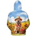 thumbnail image 2 of Vintage Chinese Shar-Pei Says Hello Mother's Day Summer Sunflower Field All Over Print 3D Hoodie Unisex Merch Hoodies Dog Lover - 12005, 2 of 6