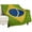 60"x80", variant on Brazil Brazilian Flag Vintage Brasil Super Soft Blanket Flannel Throw Blanket Flannel Microfiber Blankets for Couch Bed Sofa Fluffy and Warm 50"x60"