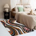 thumbnail image 3 of Bohemian Rug & Home Decor - Abstract Geometric Rugs for Living Room Bedroom, Washable Rugs, 5x8 Rug, Non Slip Soft Low Pile Large Indoor Area Rug, Hippie Carpet & Room Decorations V-&39, 3 of 7