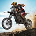 thumbnail image 3 of Yozma IN10 2600W Electric Dirt Bike for Adults, 40 MPH Off-Road Electric Motorcycle with 48V 23.4Ah Battery, Full Hydraulic Brakes and Suspensions E Dirt Bike, Black, 3 of 11