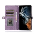 thumbnail image 2 of Allytech Wallet Case for Samsung Galaxy S24 Ultra, [9 Card Slots] [Zipper Pocket] Luxury PU Leather Kickstand Magnetic Clasp Cover with Shoulder Strap & Hand Strap, Shockproof Anti-Fall Case, Purple, 2 of 10