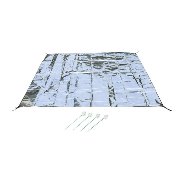 koolsoo Tapis en Papier D\'aluminium Double Face Couverture de Pique-Nique Tapis de Couchage Robuste pour la Randonnée 180x200cm