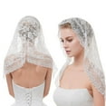 thumbnail image 2 of Breathable Lace Face Veils For Brides Mantilla Suitable For Weddings And Event Bridal Wrap, 2 of 9