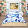 thumbnail image 2 of Designart 'Abstract Leaves Pattern' Tropical Bedding Set - Duvet Cover & Shams, 2 of 4