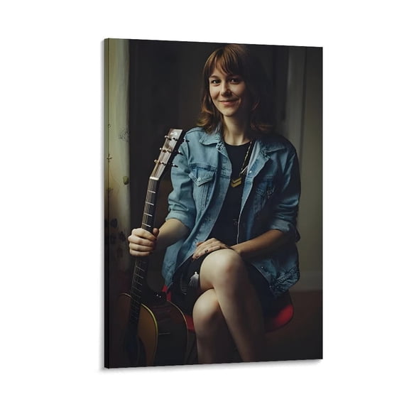 Molly Tuttle Art Guitar Player Poster Print Photo Art Painting Canvas Poster Home Decorative Bedroom Modern Decor Posters Gifts 16x24inch(40x60cm)