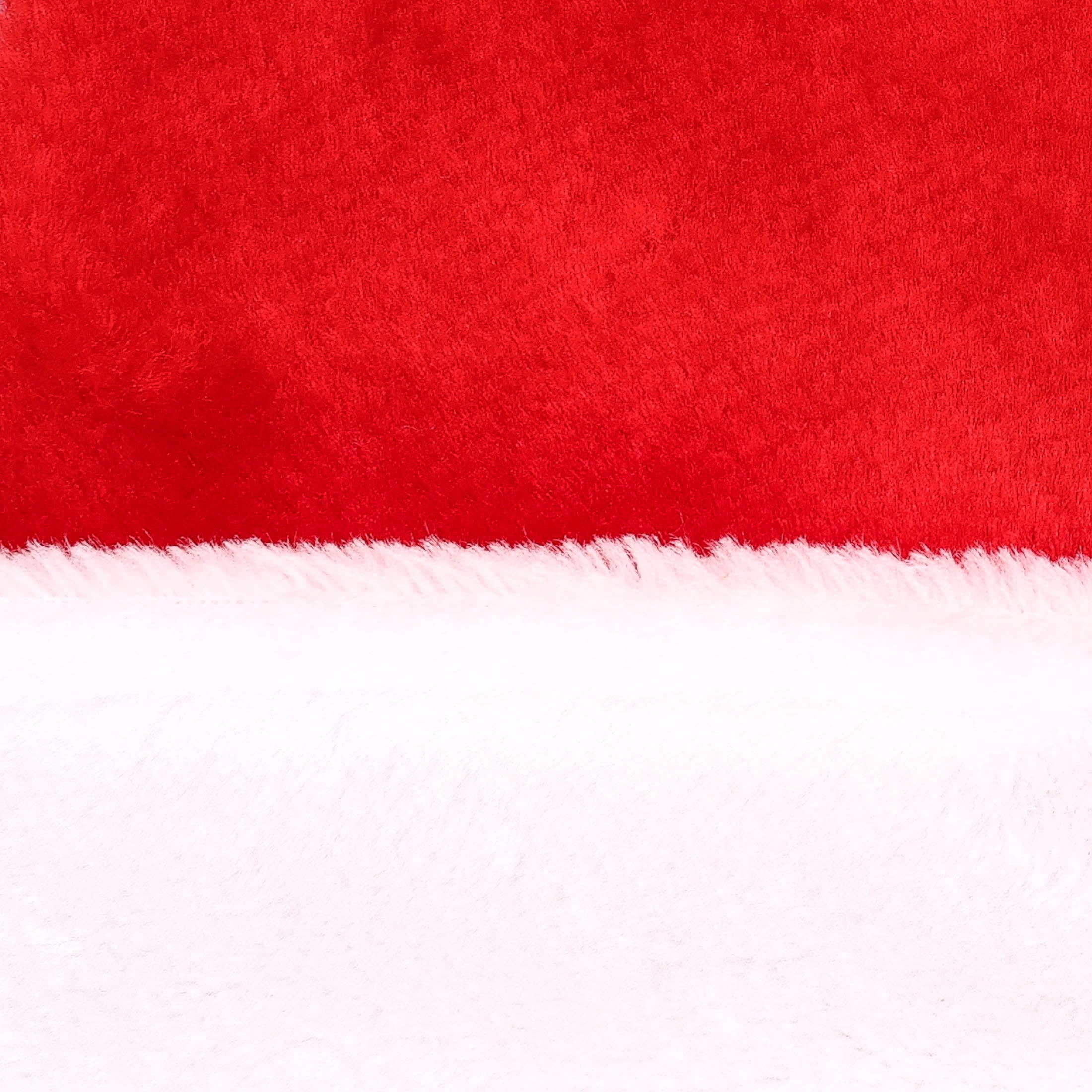 Large Plush Santa Hat, Red and White, 16", by Holiday Time