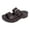 Brown, variant on Women's Platform Orthopedic Sandals Faux Leather Wide Width Walking Shoes with Arch Support Summer Casual Slide Sandal
