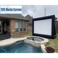 thumbnail image 6 of XHYHWYD 20ft Outdoor Free Standing Inflatable Projector Screen, 240 in with Air Blower, Black, 20FT-Dwarf foot, New, 6 of 11
