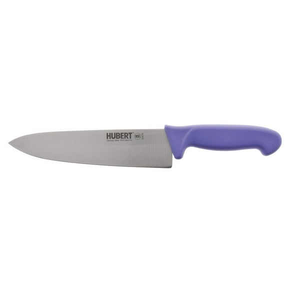 HUBERT® Stainless Steel Cook's Knife with Purple Polypropylene Handle - 8" L Blade