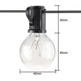 thumbnail image 2 of Serie de Focos Vintage (LED) 7.6 m 4 Watts 120 Volts, para uso en interiores o exteriores como salas, jardines y restaurantes. iluminacion Vintage Serie de Luces, 2 of 3