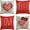Red, variant on Hello Valentine Love You More Eucalyptus Leaves Pink Throw Pillow Covers, 20 x 20 Inch Buffalo Plaid Polka Dot Stripes Love Hearts Cushion Case Decoration for Sofa Couch Set of 4