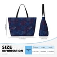 thumbnail image 2 of Yiaed Firework Print Large Capacity Beach Travel Bag - Waterproof Zipper Vacation Tote for Sandproof Storage, and Camping, 2 of 5