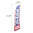 thumbnail image 6 of Vispronet Vote Here Feather Flag Kit 2 Pack Bundle, 13.5ft Red White & Blue Voting Flag with Ground Stakes & Pole Sets, 6 of 6