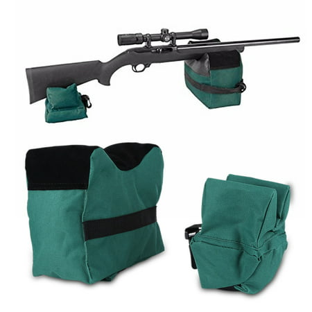 Shooting Range Sand Bag Set Rifle Gun Bench Rest Stand Front Rear Bag (Best Rifle Rest For Sighting In)