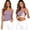 Purple, variant on Hauaitttt's Summer Tank Top with Built In Pads Elastic Band Sleeveless Casual Vest Undershirt Muscle Womens Sleeping Top Athletic Top Bodysuit Top Women Shirt Women Sleeveless Cardigan Fitted plus