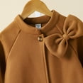thumbnail image 5 of Rovga Toddler Girls Coats Kids Toddler Baby Autumn Winter Solid Cotton Long Sleeve Bow Tie Jacket Coat Clothes, 5 of 7
