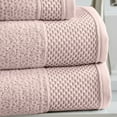 thumbnail image 3 of Market & Place 100% Cotton Textured 4-Piece Bath Towel Set, Dusty Rose, 3 of 6