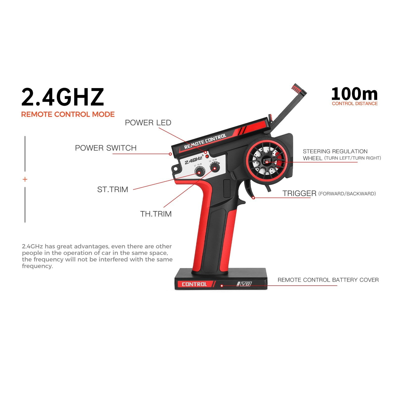 Wltoys 184008 2.4GHz 1/18 Remote Control Off Road Car 60KM/H Brushless Motor