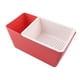 thumbnail image 3 of Organizador de almacenamiento de alimentos, escurridor de cocina, frutero desmontable de doble capa para refrigerios Rojo, 3 of 9